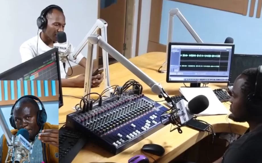 Presenter engaging with callers